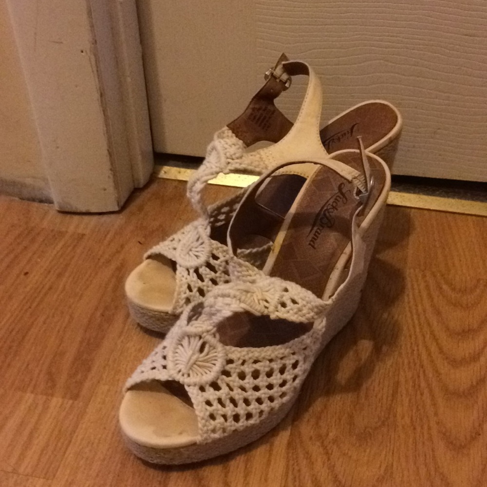 Lucky brand wedge sandals women’s size 8 1/2